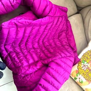 Puffy pink coat for kids